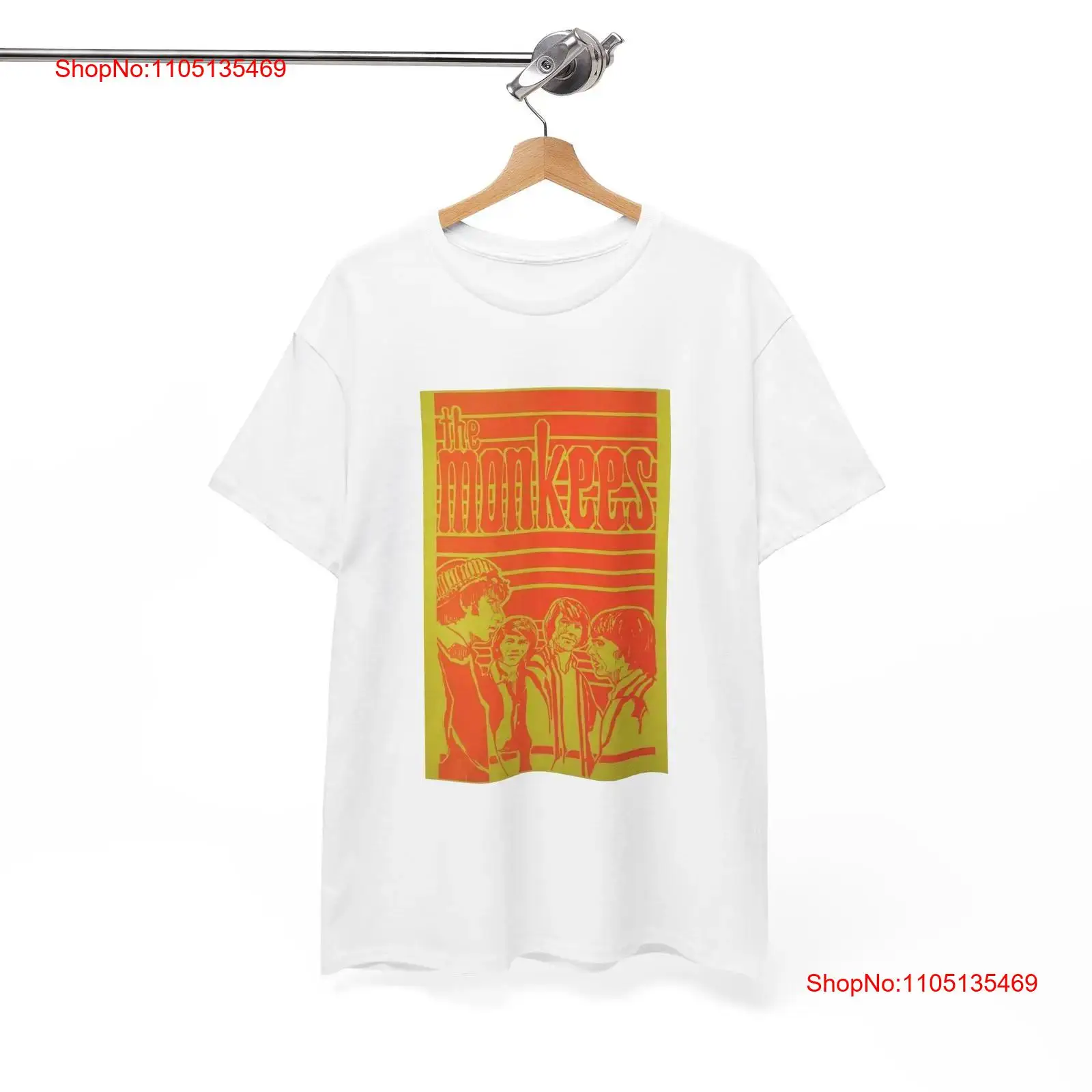 Men'S Fashion 70S - The Monkees T-Shirt Vintage Poster Rock