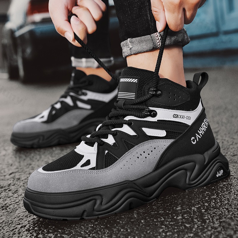 Mens Fashion Autumn 2025 - 2025, Herbst, neue High-Top-Mode, vielseitige Freizeitschuhe