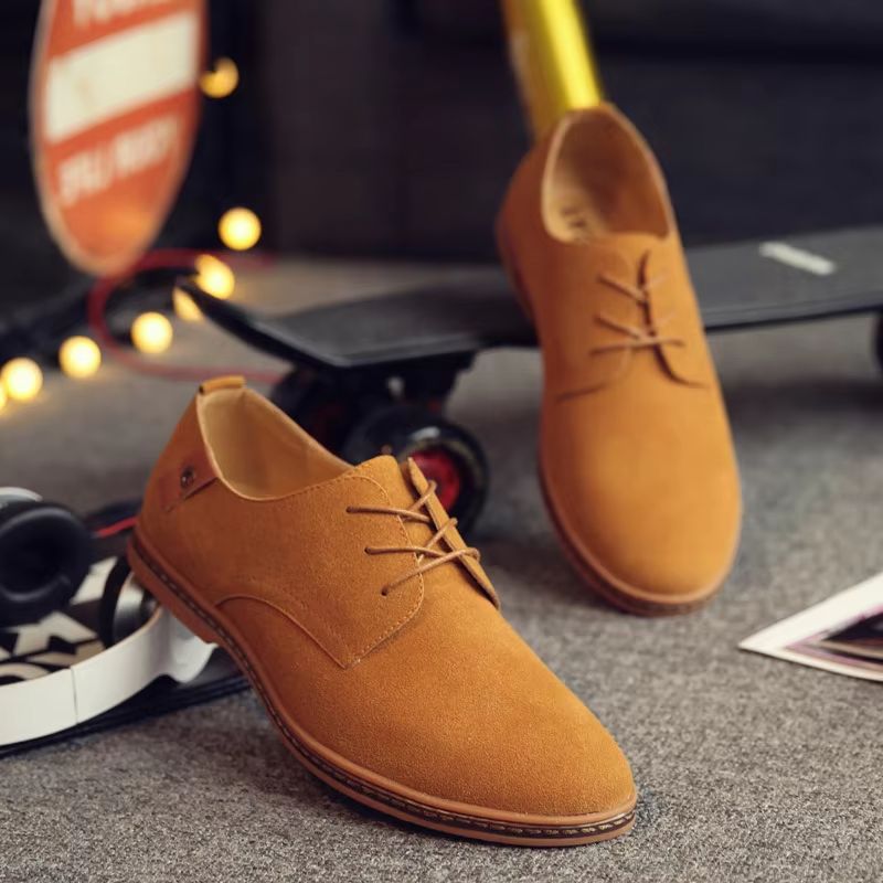 Men'S Fashion Website - Herrenschuhe Direktverkauf ab Werk Lässige Nubukleder-Schuhe