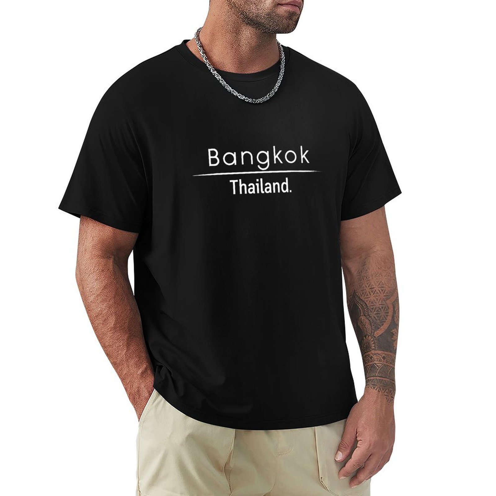 Mens Fashion Bangkok - Bangkok Thailand T-Shirt mit modischem Print,