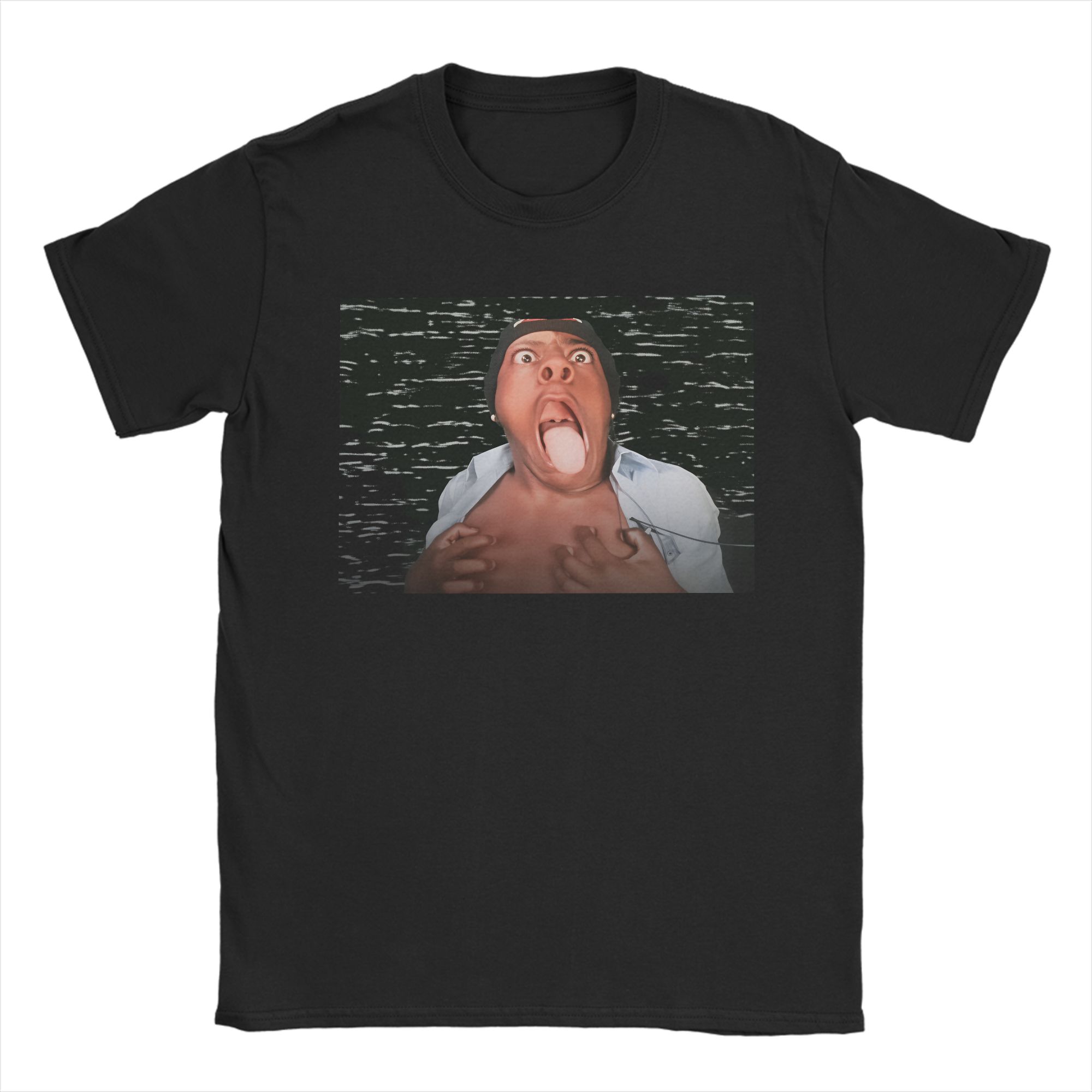 Men Fashion Youtuber - IShowSpeed ​​YouTuber Funny Face Meme Baumwoll-T-Shirt