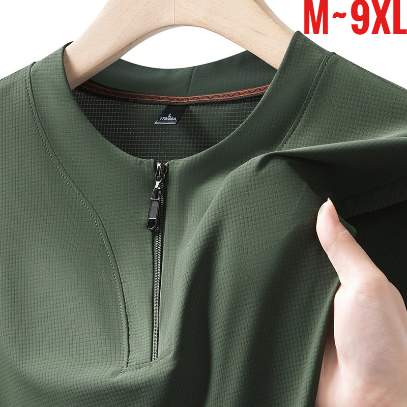 Men Fashion Upper - Große Größe 9XL Herren Ice Silk
