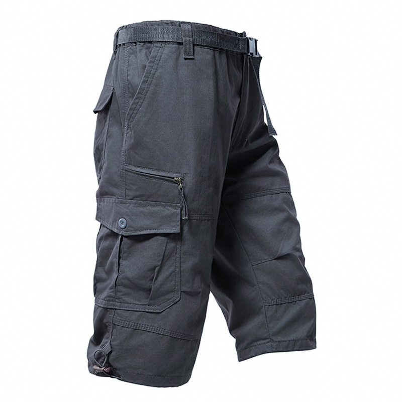 Mens Fashion Workwear - Herren Baumwoll 3/4 Hosen Lose Übergröße
