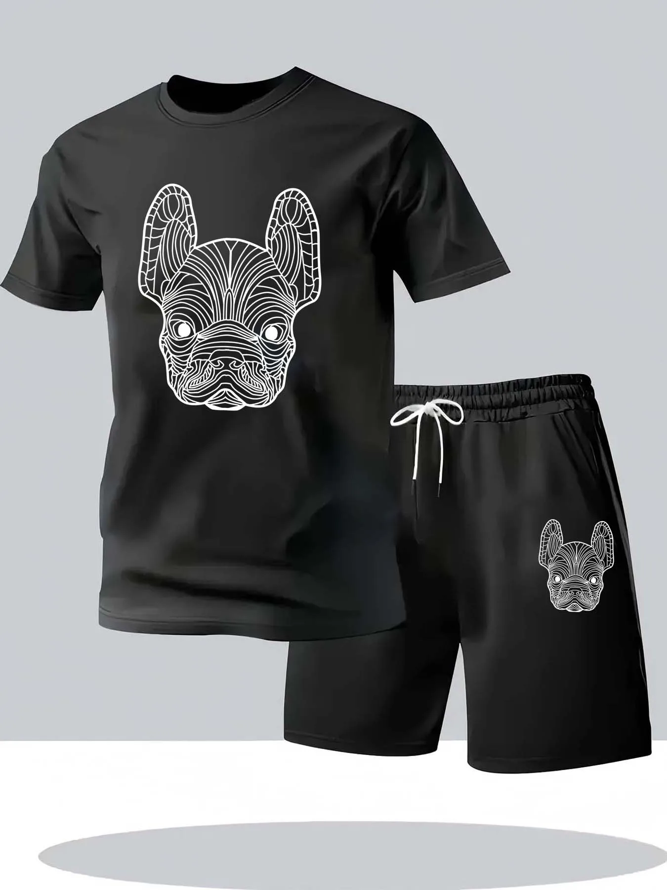 Mens Fashion Workwear - Sommer Herren Schnelltrocknendes Freizeit-Kurzarm-T-Shirt und Shorts