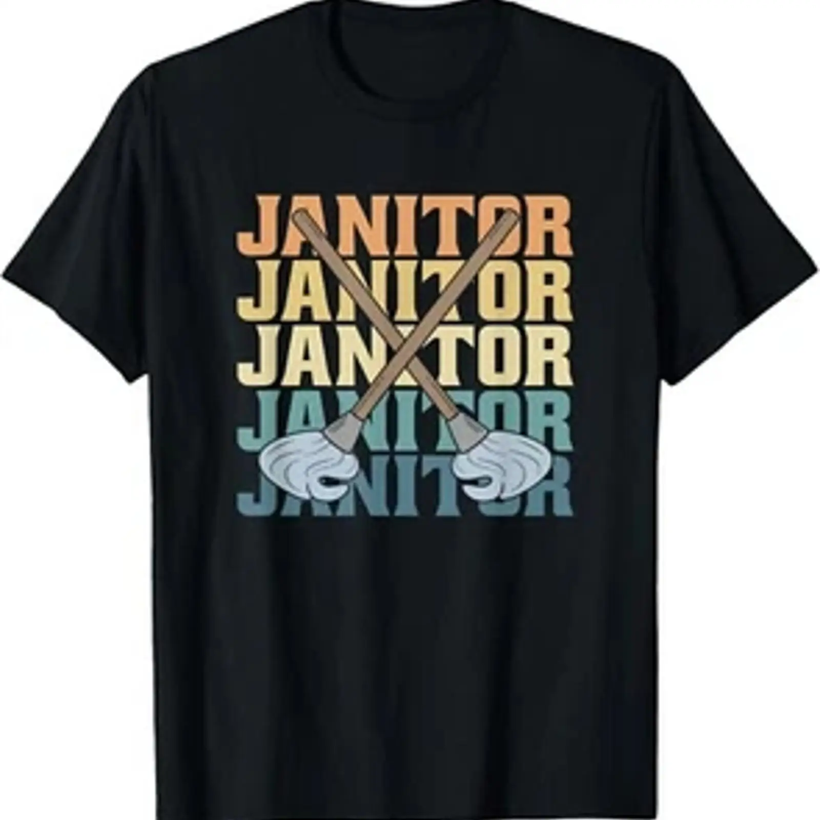 Men'S Fashion Depot - Retro Janitor Depot Vintage T-Shirt, Vintage-Waschung,