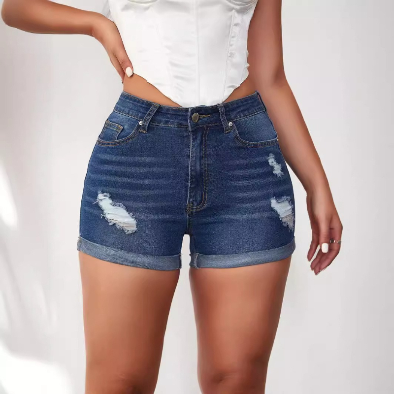 Skinny Jeans Ripped - Frauen Jeans Hight Taille Hosen Zerrissene