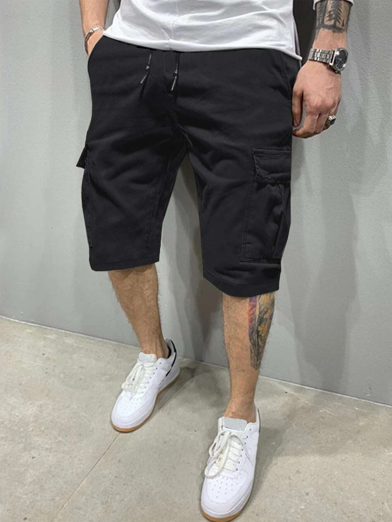 Sommerliche, kurze Herrenhose, – Mens Fashion Workwear Bewertung und Preis