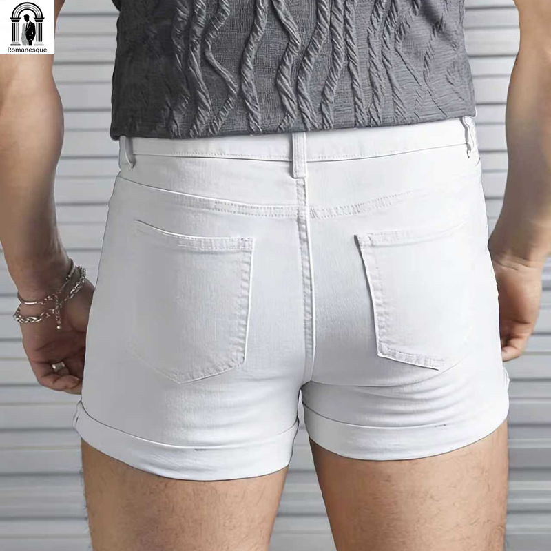 Herren Sexy Slim Fit Weiße Den – Skinny Jeans Ripped Bewertung und Preis