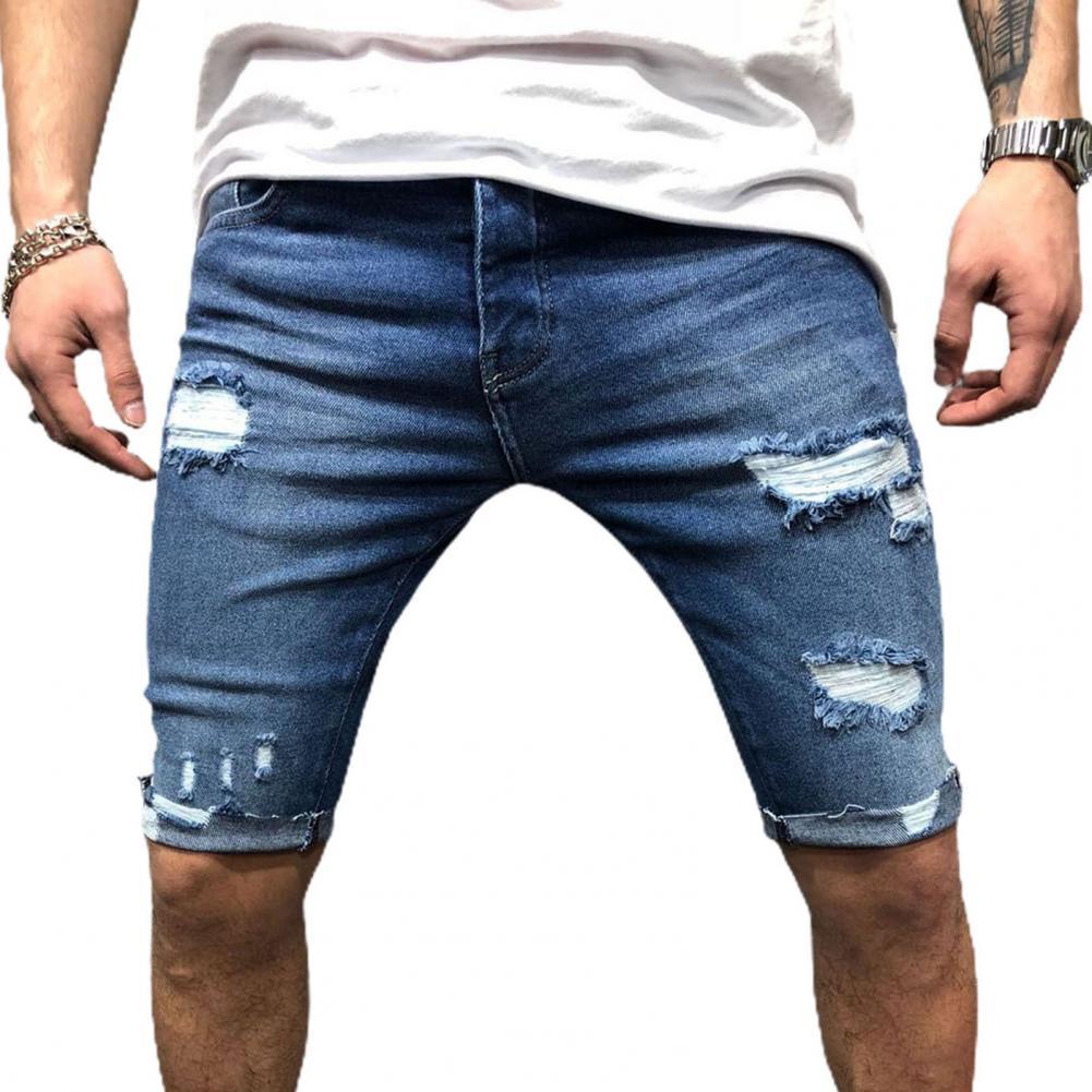 Männer Kurze Jeans Denim Engen – Skinny Jeans Ripped Bewertung und Preis
