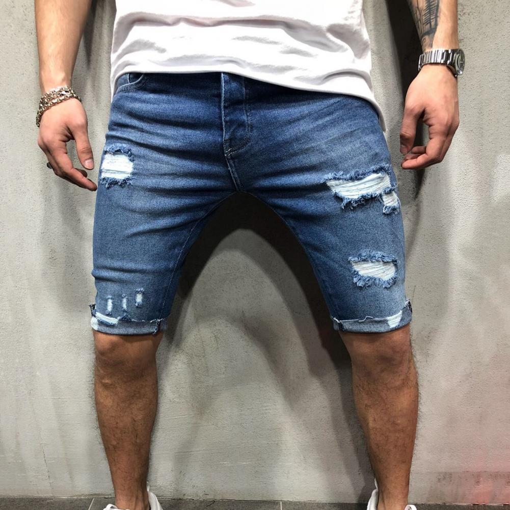 Männer Kurze Jeans Denim Engen – Skinny Jeans Ripped Bewertung und Preis