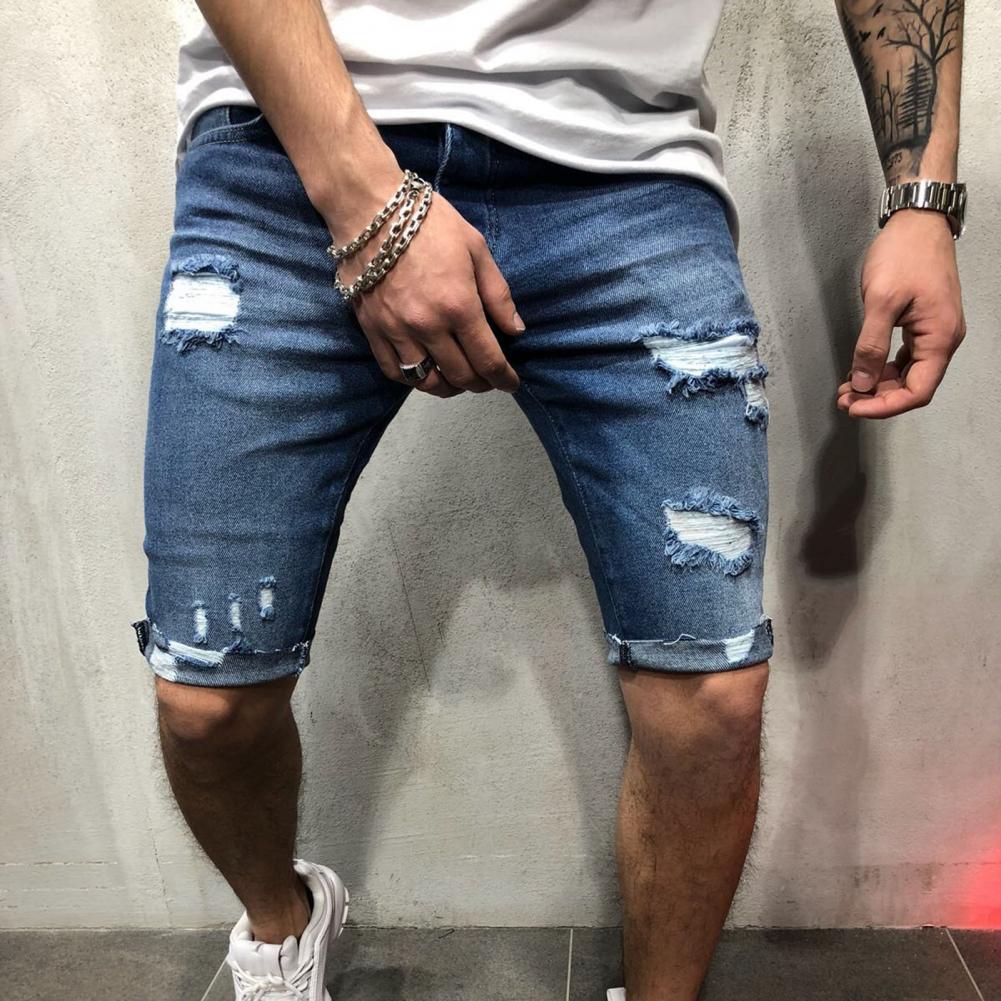 Männer Kurze Jeans Denim Engen – Skinny Jeans Ripped Bewertung und Preis