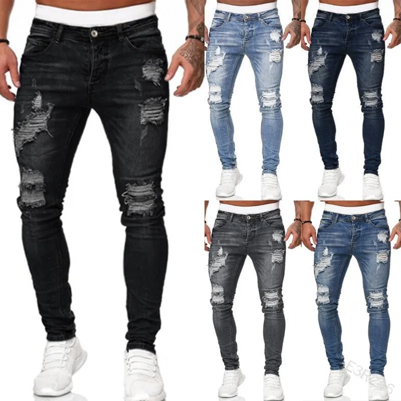 Zerrissene Herren-Jeans, Denim – Skinny Jeans Ripped Bewertung und Preis