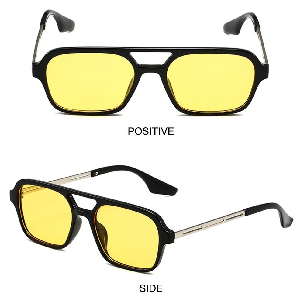 Modische quadratische Sonnenbr – Men'S Fashion 70S Bewertung und Preis