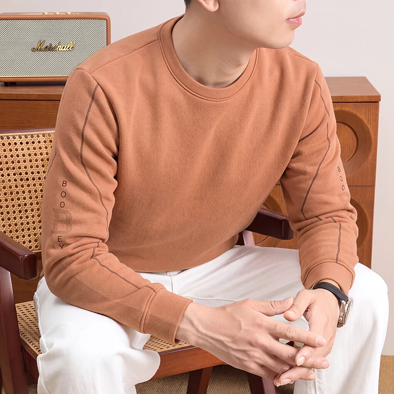 Herren-Sweatshirt mit Rundhals – Mens Fashion Casual Bewertung und Preis