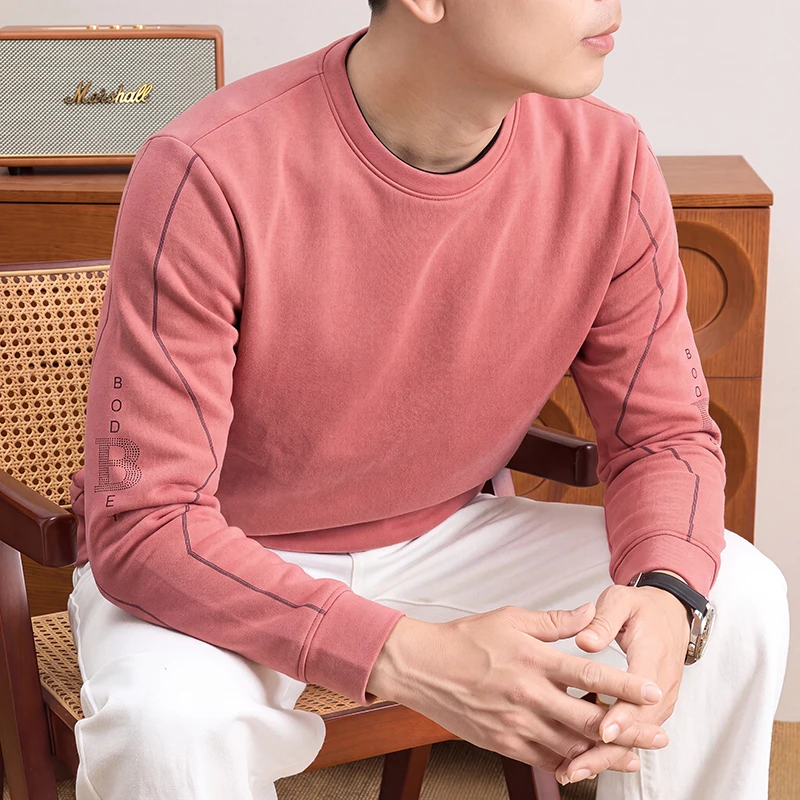 Herren-Sweatshirt mit Rundhals – Mens Fashion Casual Bewertung und Preis