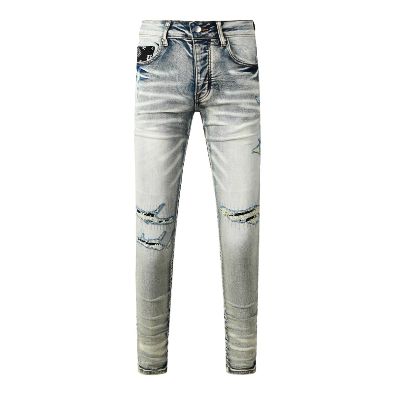 Modische Amerikanische Marken  – Skinny Jeans Ripped Bewertung und Preis