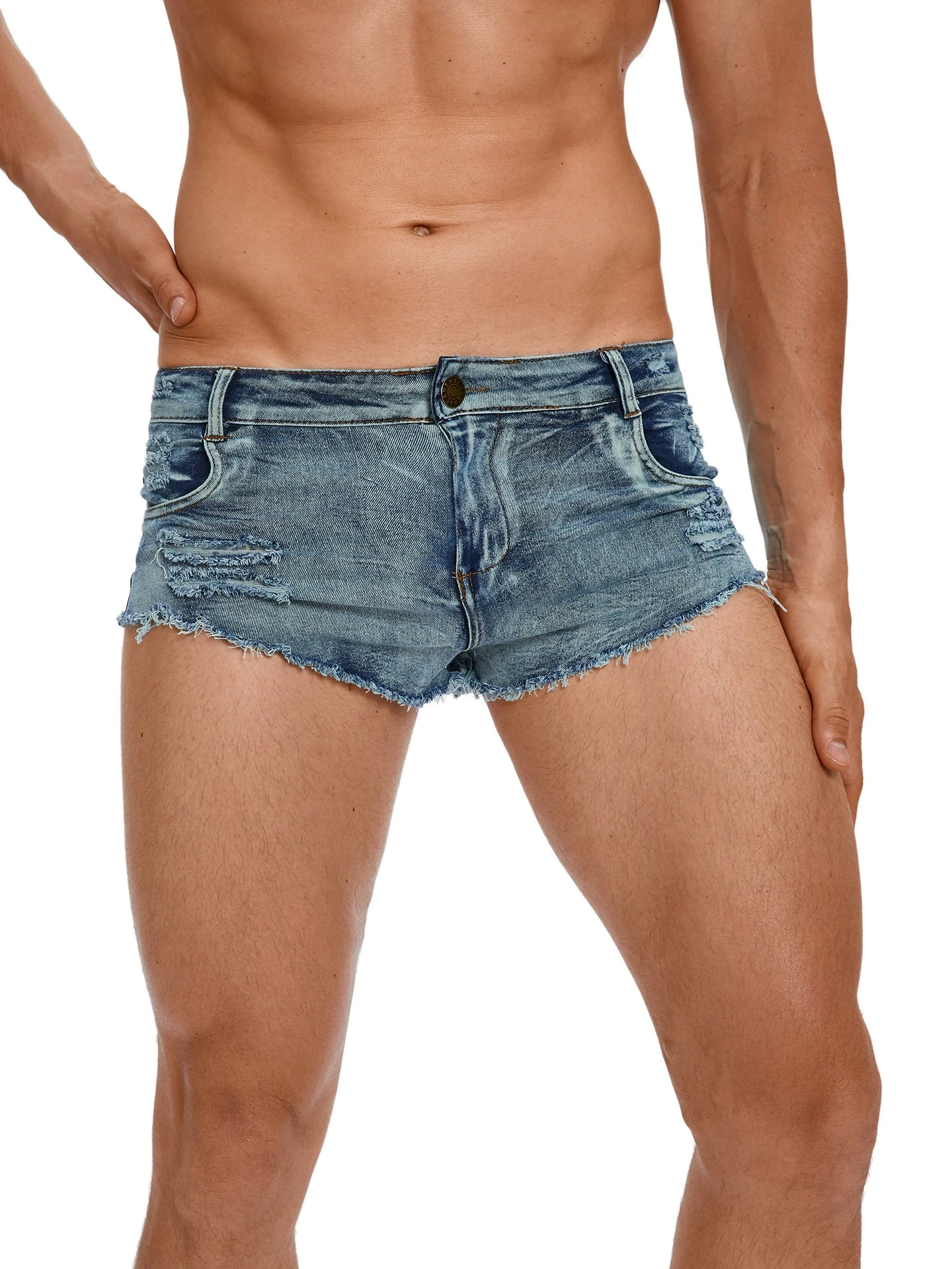 Herren-Jeansshorts mit Niedrig – Skinny Jeans Ripped Bewertung und Preis