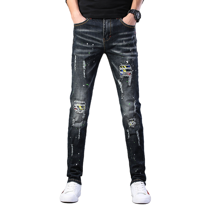 Trendige Slim-Fit-Jeans für He – Skinny Jeans Ripped Bewertung und Preis