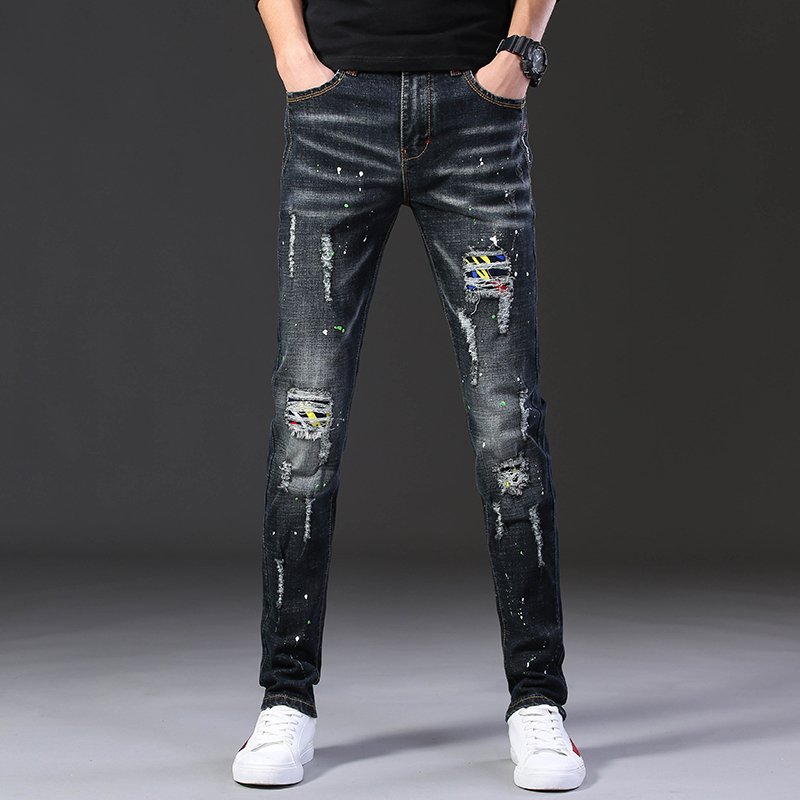 Trendige Slim-Fit-Jeans für He – Skinny Jeans Ripped Bewertung und Preis