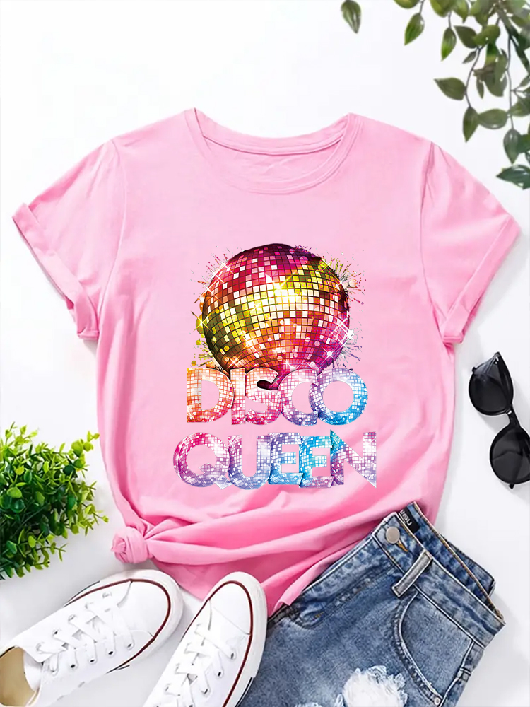 Damen-T-Shirt mit Rundhalsauss – Men'S Fashion 70S Bewertung und Preis